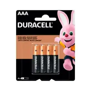 Pilha Duracell Alcalina Palito Aaa C/4